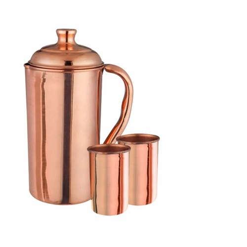 Copper Jug And Glass